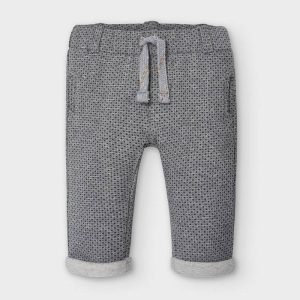 PANTALONE MAYORAL NEONATO GRIGIO CON MICRO FANTASIA