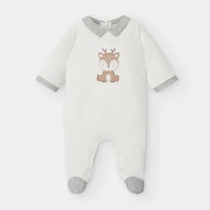 PIGIAMA MAYORAL NEONATO BIANCO CON STAMPA RENNA