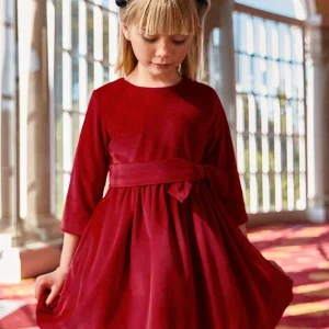 ABITO ROSSO IN VELLUTO ABEL & LULA