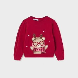 MAGLIA JACQUARD MAYORAL ROSSA