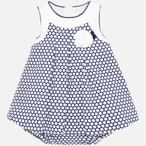 ABITO MAYORAL CON CULOTTE BLU A POIS