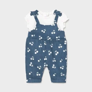 PAGLIACCETTO NEONATA MAYORAL A SALOPETTE