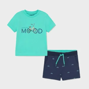 COMPLETO NEONATO MAYORAL VERDE ACQUA E BLU