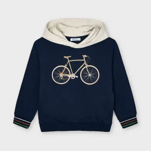 FELPA MAYORAL BIMBO BLU CON STAMPA BICICLETTA