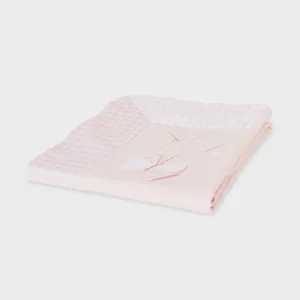 COPERTINA MAYORAL NEONATA ROSA CON LIBELLULE
