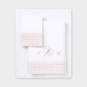 LENZUOLO CULLA MAYORAL NEONATA ROSA CON LIBELLULE