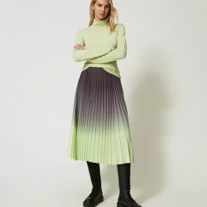 GONNA TWIN SET PLISSE’ IN GEORGETTE