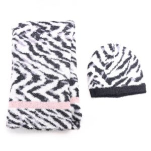 COMPLETO LIU JO SCIARPA + CAPPELLO FANTASIA ZEBRATA