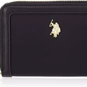 PORTAFOGLIO U.S. POLO ASSN. NERO IN TESSUTO