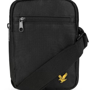 TRACOLLINA PICCOLA LYLE & SCOTT IN TESSUTO NERO