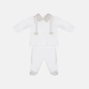 COMPLETO LALALÙ BIANCO T-SHIRT, GHETTINA