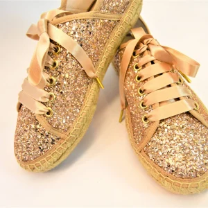 SCARPE ESPADRILLAS TWIN SET BRONZO/ROSATO