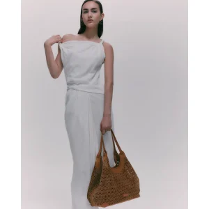 BORSA GIANNI CHIARINI “DUA” TRAFORATA IN CAMOSCIO CUOIO