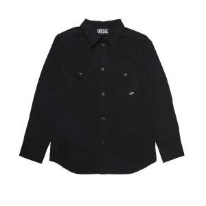 CAMICIA NERA DIESEL BIMBO