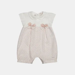 PAGLIACCETTO LALALÙ BIANCO FIORELLINI ROSA