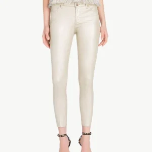 JEANS TWIN SET SKINNY ORO