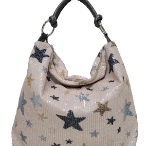 BORSA A SACCA TERESA CAMBI CON PAILLETTES FANTASIA STELLE
