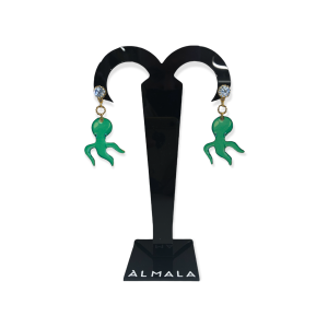 Orecchino polpo smaltato ALMALA