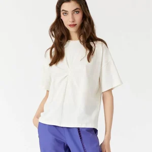 BLUSA MANILA GRACE BIANCA CON PIEGA