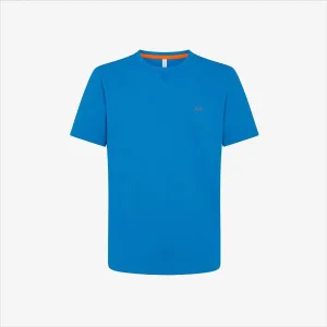 T-SHIRT SUN68 MANICA CORTA CON LOGO FLUO