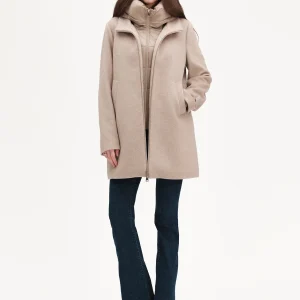 CAPPOTTO WHITE WISE CON ZIP E PETTORINA IMBOTTITA