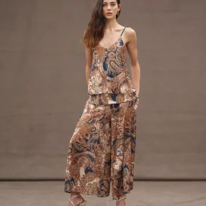 PANTAPALAZZO WHITE WISE FANTASIA CACHEMIRE