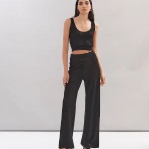 TOP WHITE WISE IN MAGLIA A COSTE LUREX