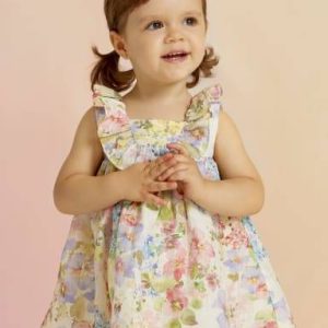 ABITO ABEL & LULA IN LINO CON STAMPA FIORI