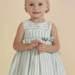 ABITO ABEL & LULA IN MISTO LINO A RIGHE