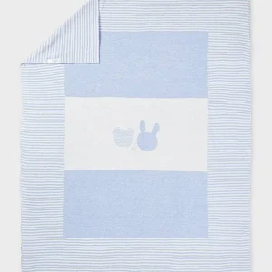 COPERTINA MAYORAL NEONATO BIANCA E CELESTE