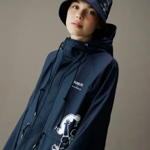 IMPERMEABILE COCCINELLE PEANUTS IN TESSUTO SPALMATO