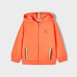 FELPA MAYORAL BIMBO ARANCIO CON CAPPUCCIO
