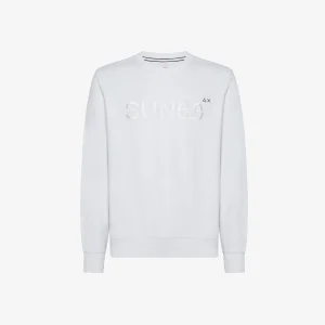 FELPA GIROCOLLO BIANCA SUN68