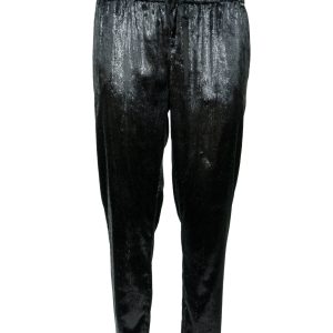 PANTALONI JOGGINS LIU JO IN VELLUTO NERO