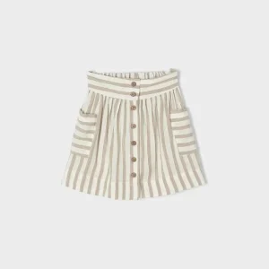GONNA MAYORAL BIMBA A RIGHE BIANCHE E BEIGE