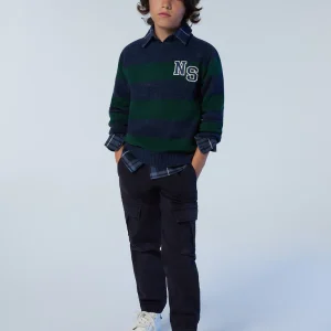 MAGLIA NORTH SAILS A RIGHE CON PATCH