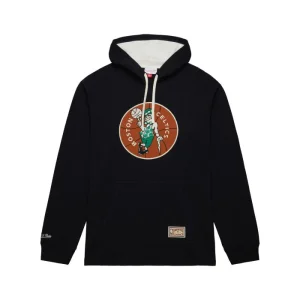 Mitchell & Ness Felpa con cappuccio leggera con logo vintage Boston Celtics LS8053-CE