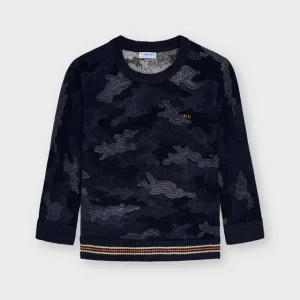 MAGLIA MAYORAL CAMOUFLAGE BLU