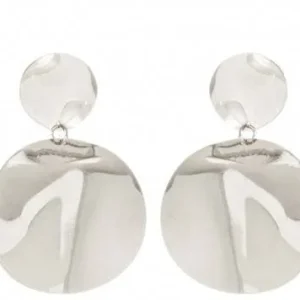 ORECCHINI SODINI ARGENTO A PERNO CON DUE DISCHETTI