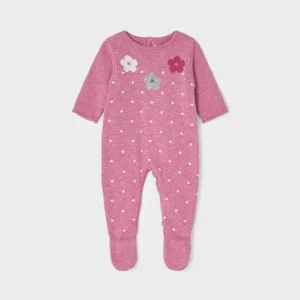 TUTINA IN MAGLIA MAYORAL ROSA CON FIORI