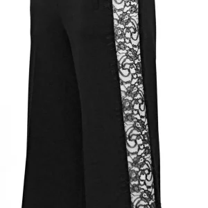 PANTALONE TWIN SET CROPPED CON PIZZO