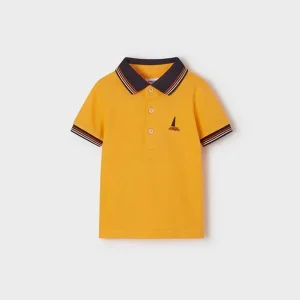 POLO GIALLA MAYORAL NEONATO CON STAMPA VELA DIETRO