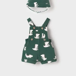 COMPLETO MAYORAL NEONATO SALOPETTE + CAPPELLO REVERSIBILE