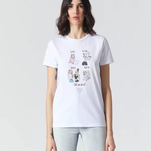 T-SHIRT STAMPA DONNE DURANTE LA GIORNATA – MANILA GRACE