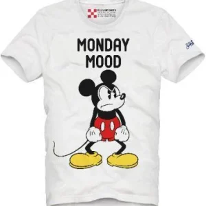 T-SHIRT CON STAMPA TOPOLINO MONDAY MOOD MC2 SAINT BARTH