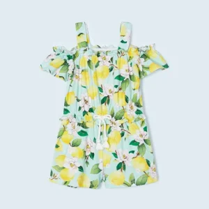 TUTINA INTERA MAYORAL VERDE ACQUA CON STAMPA FIORI