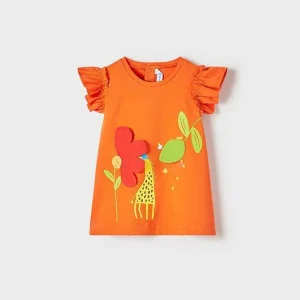 ABITO MAYORAL NEONATA ARANCIONE CON STAMPA