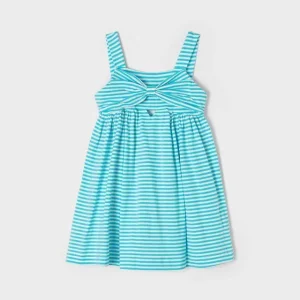 ABITO MAYORAL BIMBA A RIGHE BIANCHE E CELESTI