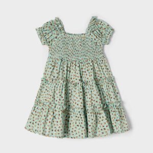 ABITO MAYORAL BIMBA VERDE CON STAMPA CUORICINI