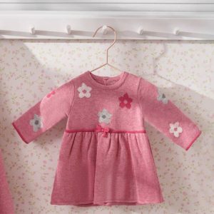 ABITO IN MAGLIA MAYORAL ROSA CON FIORI